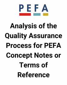 Analysis of the Quality Assurance Process for PEFA Concept Notes or Terms of Reference