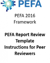 PEFA Review Template: Instructions for Peer Reviewers