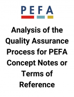 Analysis of the Quality Assurance Process for PEFA Concept Notes or Terms of Reference