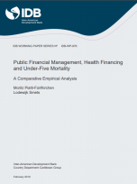 Recent IDB publication on assessing the impact of PFM on health is using PEFA Data as a proxy