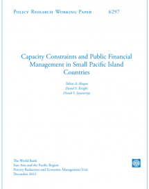 Capacity Constraints and Public Financial Management in Small Pacific Island Countries