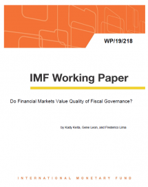 Do Financial Markets Value Quality of Fiscal Governance?