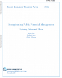 Strengthening Public Financial Management: Exploring Drivers and Effects