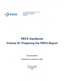 Revised Volume III: Preparing the PEFA Report (Second Edition) - Package for Public Consultation: Piloting Phase - Feedback Appreciated
